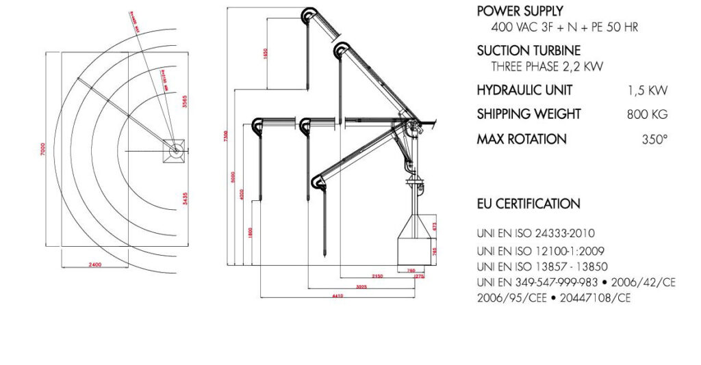 Dimensions and specifications Grain Sampling Spear