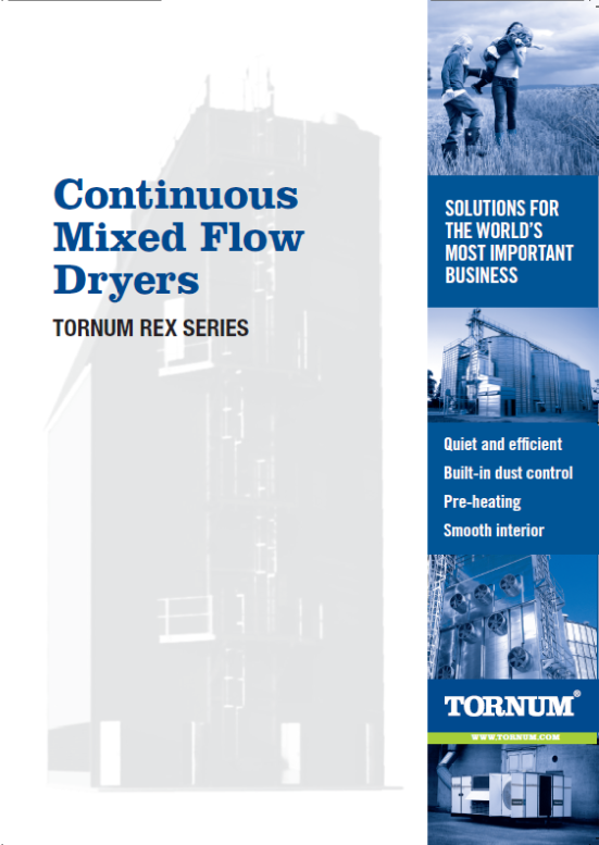 Preview of Continuous Mixed Flow Dryers - Tornum REX Series